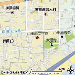 小田原文学館・白秋童謡館周辺の地図