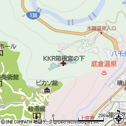 ＫＫＲ箱根宮の下周辺の地図