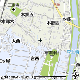 愛知県稲沢市祖父江町森上本郷五110周辺の地図