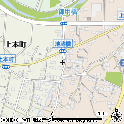 愛知県瀬戸市上本町446周辺の地図