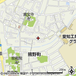 愛知県春日井市熊野町505周辺の地図