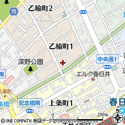 愛知県春日井市乙輪町1丁目107周辺の地図