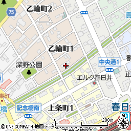 愛知県春日井市乙輪町1丁目106周辺の地図