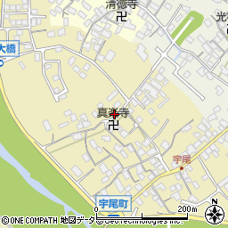滋賀県彦根市宇尾町周辺の地図