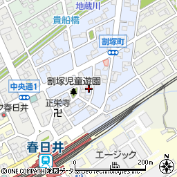 愛知県春日井市割塚町周辺の地図