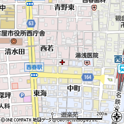愛知県北名古屋市西之保南若74周辺の地図