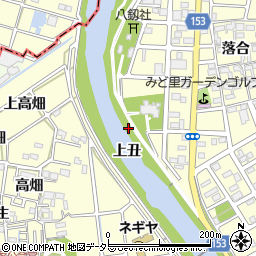 愛知県清須市春日中ノ割周辺の地図