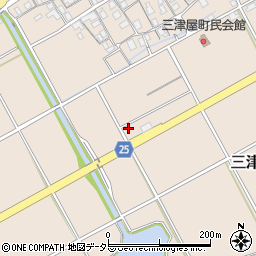 滋賀県彦根市三津屋町1604周辺の地図