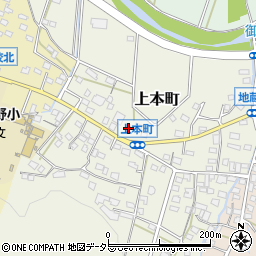 愛知県瀬戸市上本町598周辺の地図