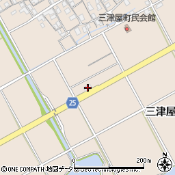 滋賀県彦根市三津屋町1607-1周辺の地図