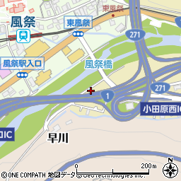 神奈川県小田原市板橋348周辺の地図