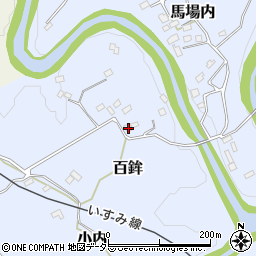 千葉県夷隅郡大多喜町百鉾69-1周辺の地図