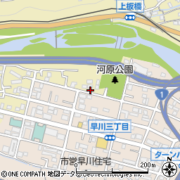 神奈川県小田原市板橋261-2周辺の地図
