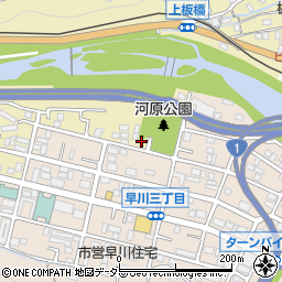 神奈川県小田原市板橋247周辺の地図