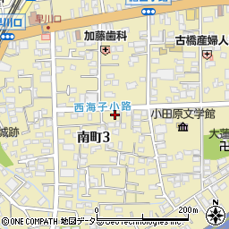 神奈川県小田原市南町周辺の地図
