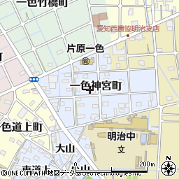 愛知県稲沢市一色神宮町周辺の地図