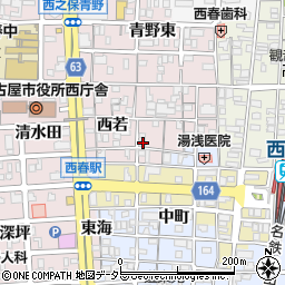 愛知県北名古屋市西之保南若52周辺の地図