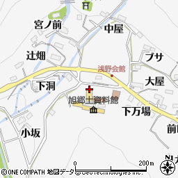 愛知県豊田市浅谷町下万場周辺の地図