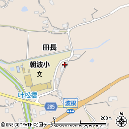 島根県大田市波根町田長周辺の地図