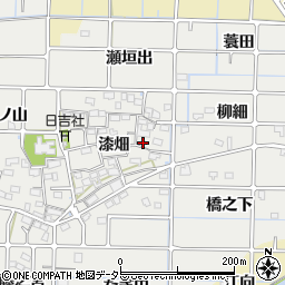 愛知県稲沢市法花寺町周辺の地図
