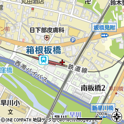 神奈川県小田原市板橋131周辺の地図