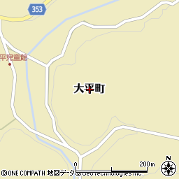 愛知県豊田市大平町周辺の地図