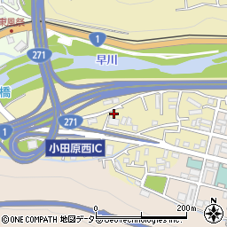 神奈川県小田原市板橋301-1周辺の地図