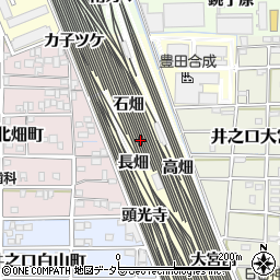 愛知県稲沢市井之口町（長畑）周辺の地図
