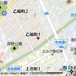 愛知県春日井市乙輪町1丁目93周辺の地図