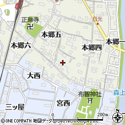 愛知県稲沢市祖父江町森上本郷五93周辺の地図