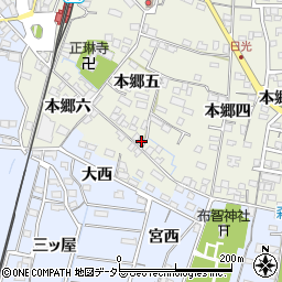 愛知県稲沢市祖父江町森上本郷五86周辺の地図