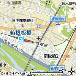 神奈川県小田原市板橋104周辺の地図