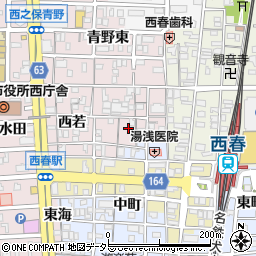 愛知県北名古屋市西之保南若55周辺の地図