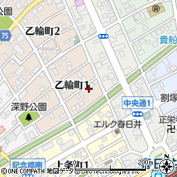 愛知県春日井市乙輪町1丁目96周辺の地図