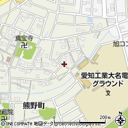 愛知県春日井市熊野町494周辺の地図