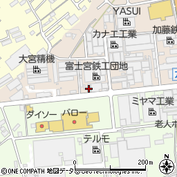 富士宮鉄工団地協同組合周辺の地図