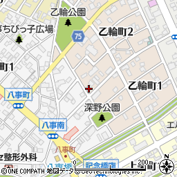 愛知県春日井市乙輪町2丁目52周辺の地図