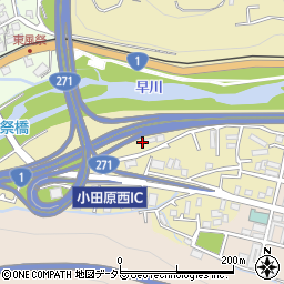 神奈川県小田原市板橋324周辺の地図