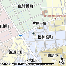 愛知県稲沢市一色神宮町11周辺の地図