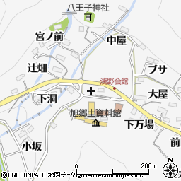 愛知県豊田市浅谷町上万場周辺の地図