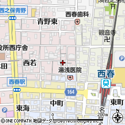 愛知県北名古屋市西之保南若62周辺の地図