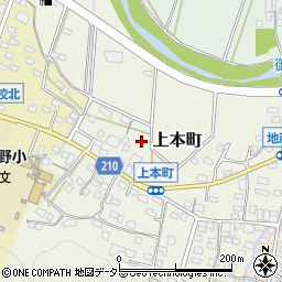 愛知県瀬戸市上本町586周辺の地図