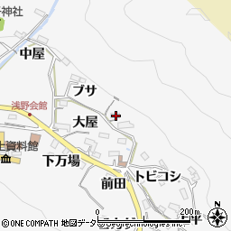 愛知県豊田市浅谷町ブサ508周辺の地図