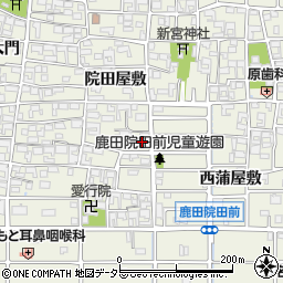 愛知県北名古屋市鹿田院田屋敷296周辺の地図