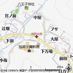 浅野会館周辺の地図