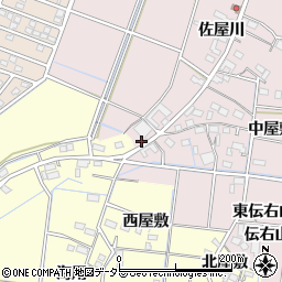 愛知県稲沢市祖父江町中牧堤外川1666周辺の地図
