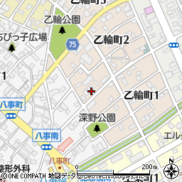 愛知県春日井市乙輪町2丁目48周辺の地図