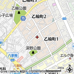 愛知県春日井市乙輪町1丁目7周辺の地図