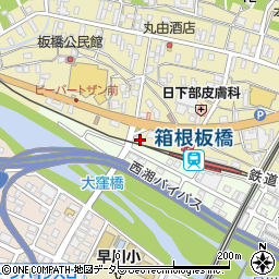 神奈川県小田原市板橋159周辺の地図