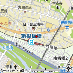 神奈川県小田原市板橋94周辺の地図